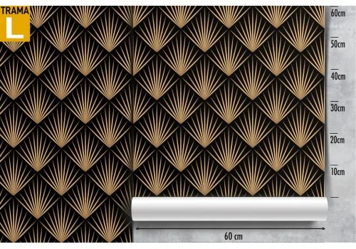 Art Deco geometric pattern wallpaper decoration. 2
