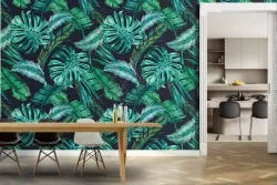 Tropical nature pattern wallpaper.