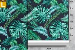 Tropical nature pattern wallpaper.