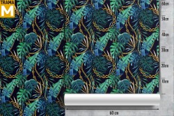 Carta da Parati Foglie Luxury Tropicale