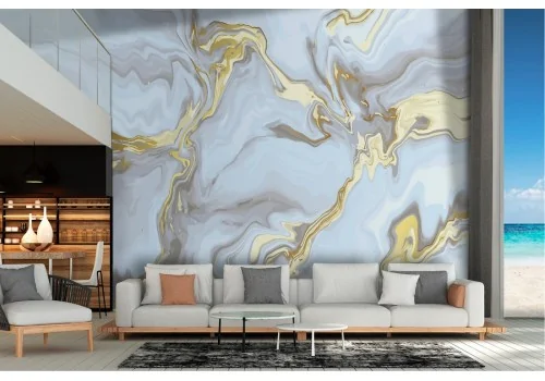 White gold marble surface wallpaper