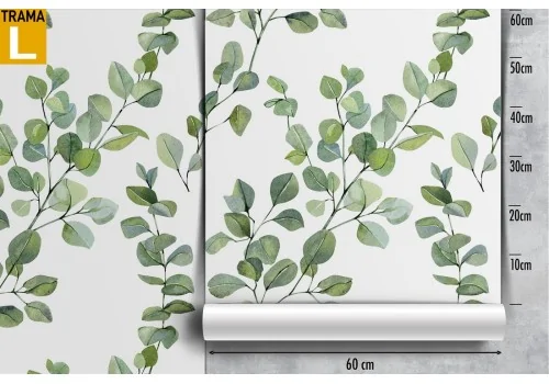 Green leaves wallpaper nature refined decoration. 2