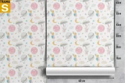 Carta da Parati Bambini Animali uccelli Decorazioni e Pattern