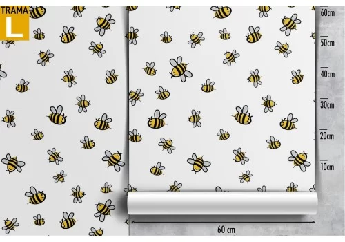 Carta da Parati api decorazione bambini natura. 2