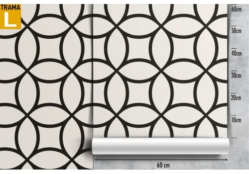 Geometric circles vintage wallpaper decoration. 2