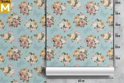 Vintage Nature Flowers Wallpaper