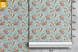 Wallpaper Design and Styles Flora and Fauna Flowers Nature Vintage