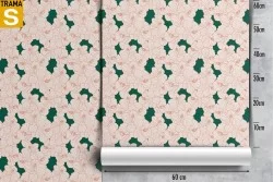 Carta da Parati Design e Stili Flora e Fauna Fiori Natura Stilizzata