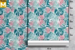 Modern Tropical Nature Leaves Wallpaper
