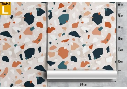 Wallpaper with faux marble texture surface. 2