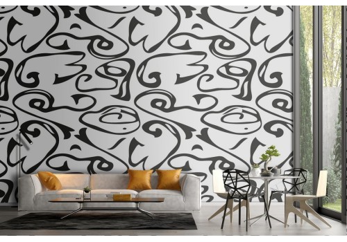 Irregular lines wallpaper pattern.