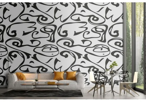 Irregular lines wallpaper pattern.