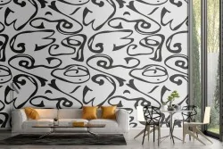 Irregular lines wallpaper pattern.