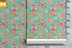 Vintage Nature Flowers Wallpaper
