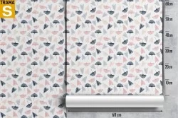 Wallpaper Design and Styles Flora and Fauna Leaves Modern Stylized Nature