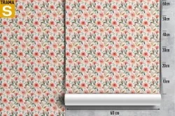 Carta da Parati Design e Stili Flora e Fauna Fiori Moderna Natura