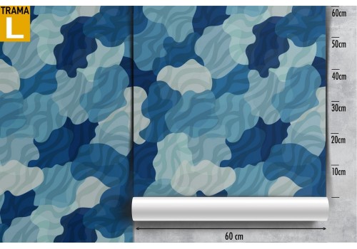 Abstract clouds wallpaper in blue color. 2