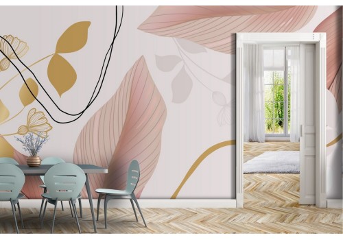 Abstract nature leaves wallpaper decoration 2