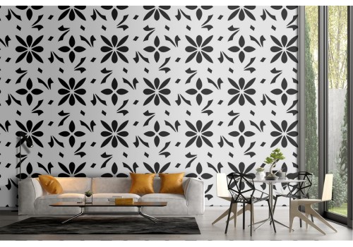 Vintage geometric wallpaper decorations.