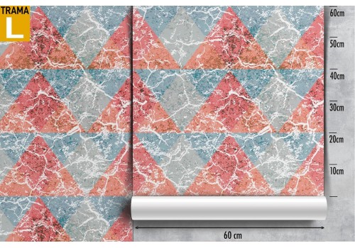 Marble surface wallpaper with triangles. 2