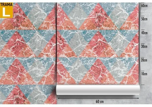 Marble surface wallpaper with triangles. 2