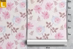 Carta da Parati pattern fiori e rose.