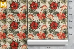 Tropical Nature Flowers Wallpaper