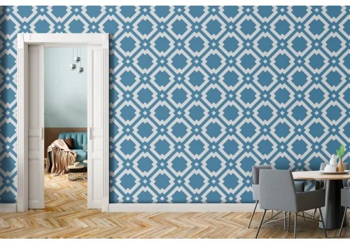 Vintage geometric pattern wallpaper decoration.