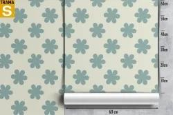 Carta da Parati Design e Stili Flora e Fauna Fiori Moderna Natura Stilizzata