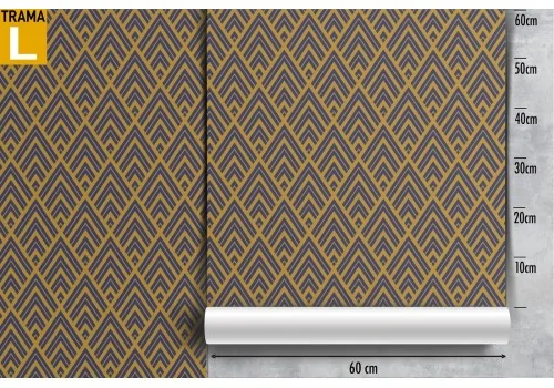 Vintage Geometries Wallpaper Brown Triangles. 2