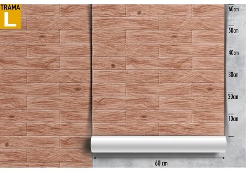 Brick effect wallpaper surface. 2