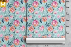 Modern Nature Flowers Wallpaper