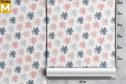 Carta da Parati Fiori Natura Stilizzata