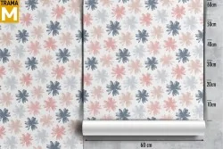 Stylized Nature Flowers Wallpaper