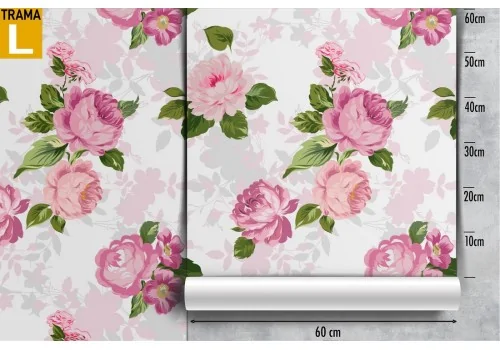 Carta da Parati decorazione rose eleganti. 2