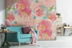 Wallpaper roses nature decoration pattern.