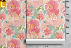Wallpaper roses nature decoration pattern.