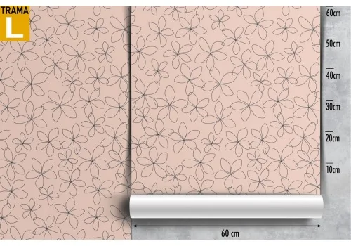 Carta da Parati fiori stilizzati pattern moderno. 2