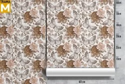 Wallpaper Animals Flowers Nature Vintage