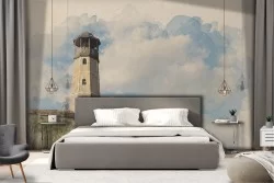 Wallpaper Paintings and Watercolors Nature Meadows and Hills