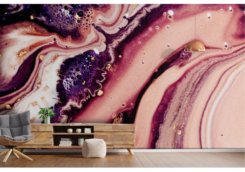 Pink glamour marble surface wallpaper