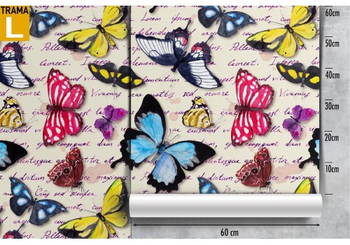 Butterfly pattern nature and writings wallpaper. 2