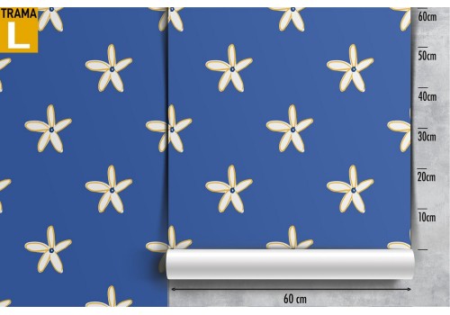 Wallpaper with stylized flowers in a minimal pattern. 2