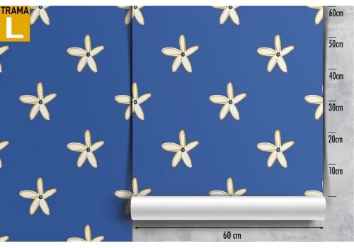 Wallpaper with stylized flowers in a minimal pattern. 2
