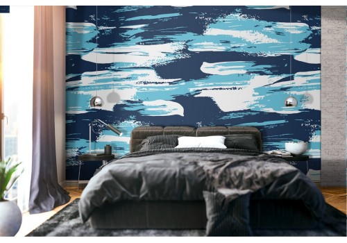 Abstract colored wallpaper in blue modern design.