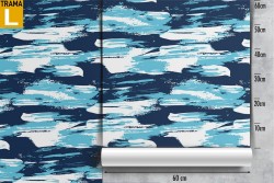 Carta da Parati colori astratti azzurro design moderno.