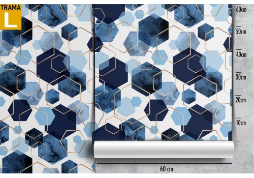 Wallpaper pattern modern geometries hexagons. 2
