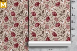 Vintage Nature Flowers Wallpaper