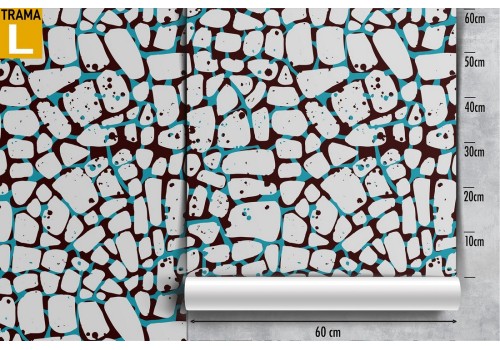 Wallpaper with marble surface mosaic effect. 2