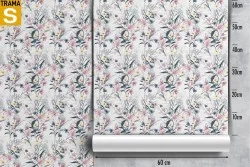 Carta da Parati Design e Stili Flora e Fauna Fiori Foglie Natura